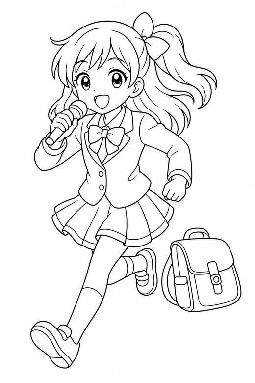 Anime Coloring Pages - free printable coloring pages