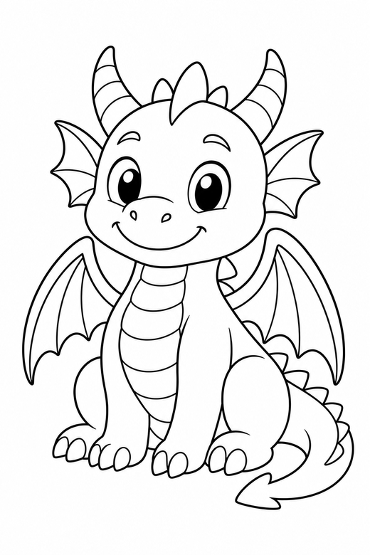 Dragon Coloring Pages - free printable coloring pages