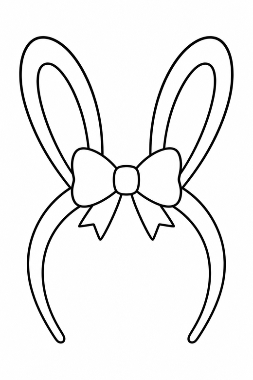 Bunny ears headband, color online