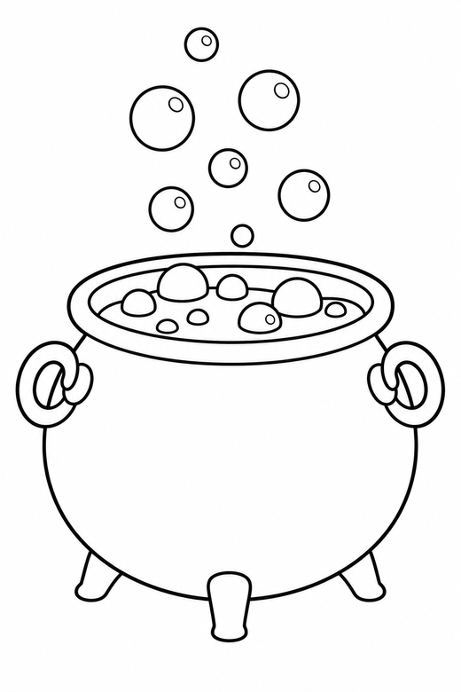 Bubbling cauldron, color online