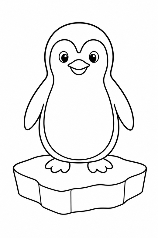 Penguin on ice, color online