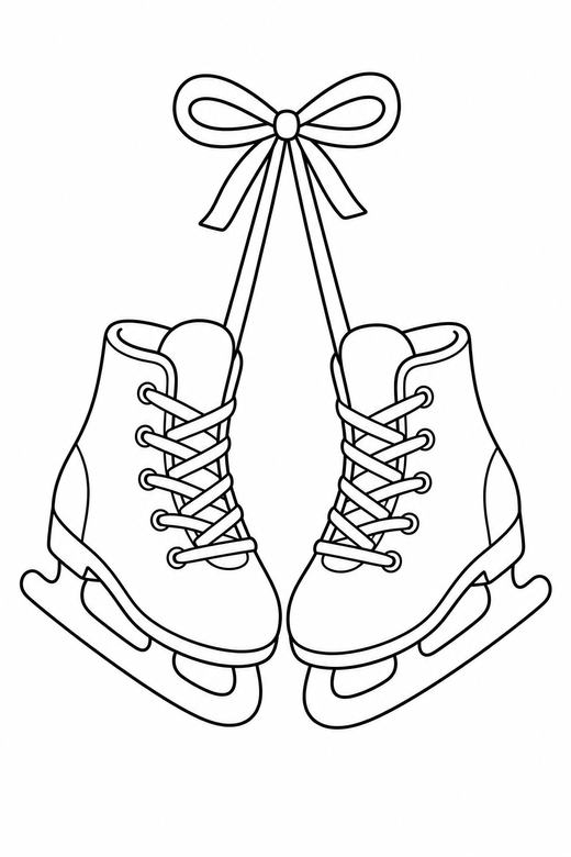 Ice skates, color online
