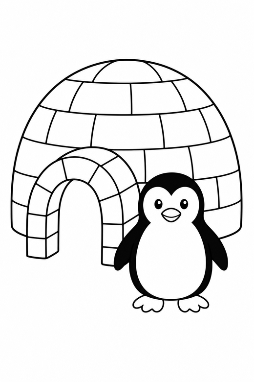 Igloo with a doorway, color online
